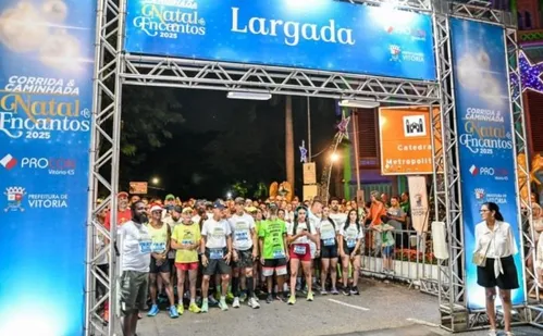 
          Imagem ilustrativa da imagem Corrida e Caminhada Natal de Encantos: veja como foi a prova em Vitória
          