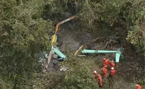 
          Imagem ilustrativa da imagem Major da FAB e capitão dos Bombeiros estão entre mortos em queda de helicóptero
          
