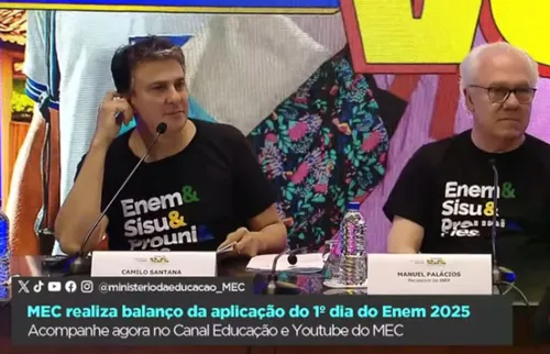 
          Imagem ilustrativa da imagem Ministro faz balanço do 1º dia do Enem 2025: abstenção foi de 27% dos participantes
          