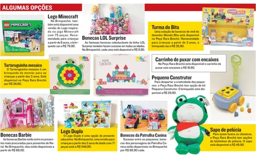 
          Imagem ilustrativa da imagem Natal 2025: brechó de brinquedo faz sucesso com opções a partir de R$ 9,90
          