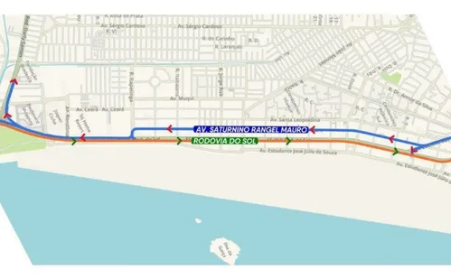 
          Imagem ilustrativa da imagem Obra do binário da Rodovia do Sol começa segunda-feira; veja como fica o trânsito
          