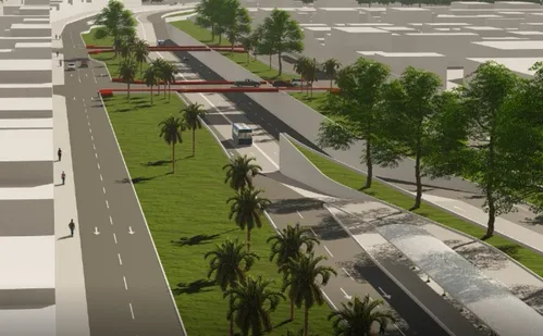 
          Imagem ilustrativa da imagem Obra vai criar mergulhão e corredor exclusivo para ônibus em avenida da Serra
          