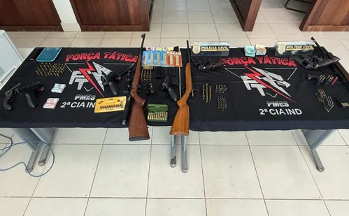 
          Imagem ilustrativa da imagem Operação apreende 12 armas e prende quatro suspeitos em Afonso Cláudio
          