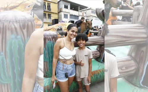 
          Imagem ilustrativa da imagem Papai Noel radical chega de helicóptero em Cariacica
          