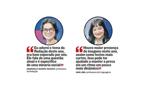 
          Imagem ilustrativa da imagem Professores analisam primeiro dia de provas do Enem 2025
          