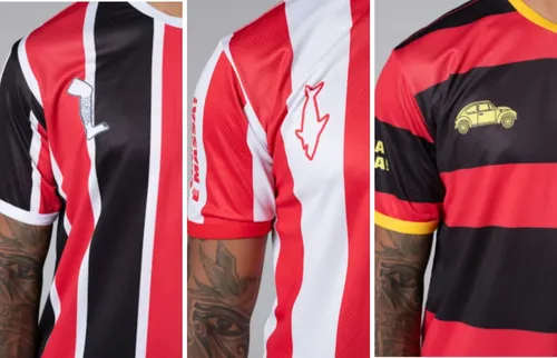 
          Imagem ilustrativa da imagem Sport, Náutico e Santa lançam camisas do filme "O Agente Secreto"
          