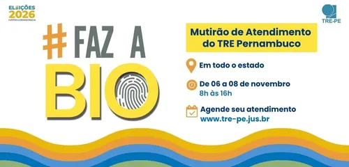 
          Imagem ilustrativa da imagem TRE-PE realiza mutirão para coleta biométrica e emissão do 1º título
          