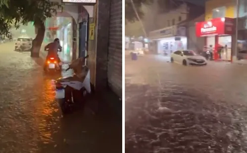 
          Imagem ilustrativa da imagem Temporal provoca alagamentos em cidade do Sul do ES
          