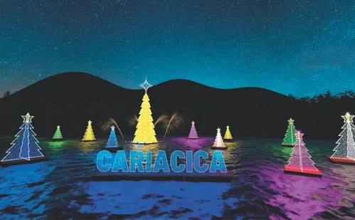 
          Imagem ilustrativa da imagem Vila de Natal em Cariacica terá deck sobre lago para fotos de árvores flutuantes
          