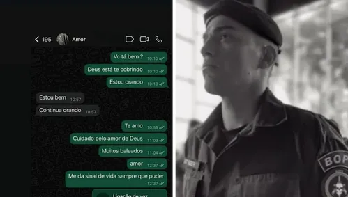 
          Imagem ilustrativa da imagem Viúva de policial morto na operação do Rio pediu ‘sinal de vida’ ao marido durante os confrontos
          