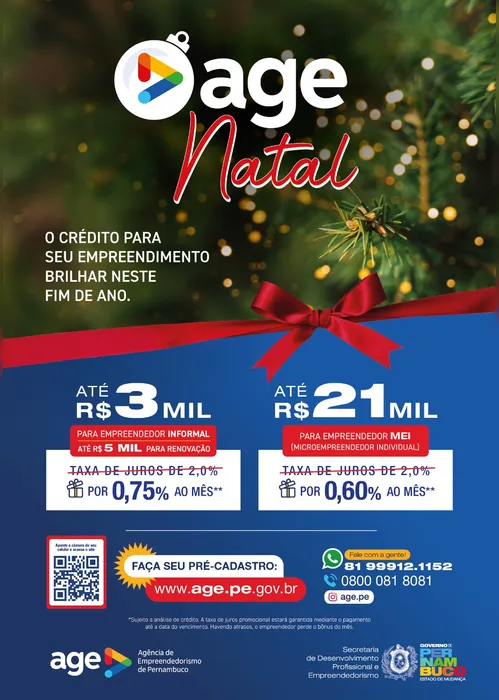 
          Imagem ilustrativa da imagem Governo de Pernambuco lança linha de crédito AGE Natal para empreendedores
          