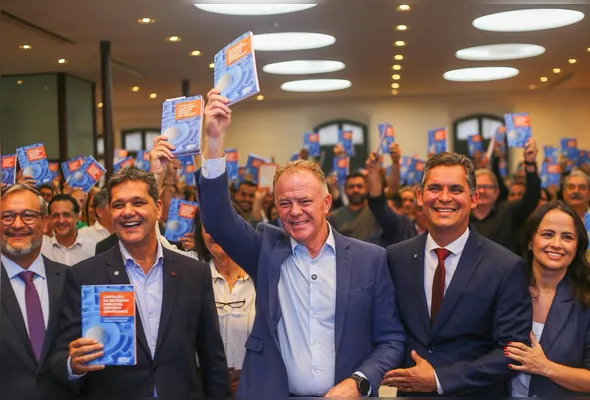 Ricardo Ferraço (MDB), Casagrande (PSB) e Gilson Daniel (Pode)