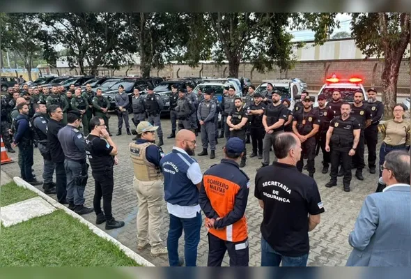 Equipes da segurança pública do Espírito Santo