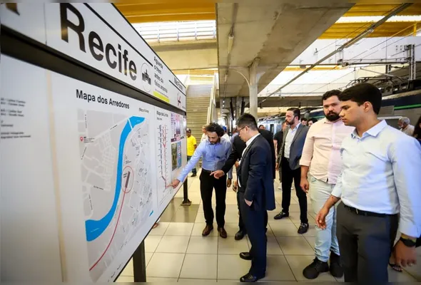 Imagem ilustrativa da imagem Governo de PE e gigante chinesa CRRC firmam acordo para modernizar metrô do Recife