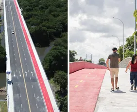 Imagem ilustrativa da imagem João Campos inaugura Ponte Júlia Santiago, a maior do tipo em 40 anos no Recife
