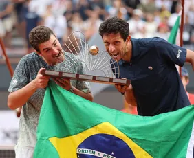 Imagem ilustrativa da imagem João Fonseca e Marcelo Melo conquistam o título do Rio Open