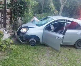Imagem ilustrativa da imagem Médico atropela seis pessoas, joga carro contra casa do irmão e tenta matá-lo com pedaço de pau