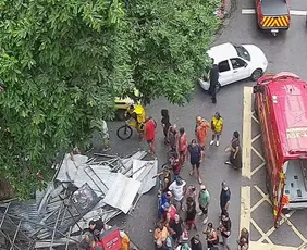 Imagem ilustrativa da imagem Queda de andaime mata mulher em Copacabana