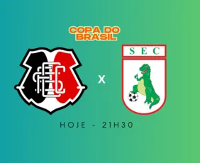 Imagem ilustrativa da imagem Santa Cruz e Sousa duelam na Arena de Pernambuco por vaga e Pix de R$ 950 mil