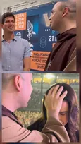 Imagem ilustrativa da imagem Frei Gilson recebe João Campos e Raquel Lyra na Arena Pernambuco
