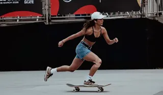 Imagem ilustrativa da imagem Rayssa Leal cai e fica fora do pódio no Mundial de Skate em São Paulo
