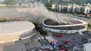 Imagem ilustrativa da imagem Velódromo que pegou fogo no Rio já foi atingido por vendaval, alagamento e outros 2 incêndios