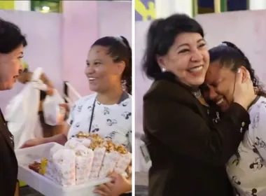 Imagem ilustrativa da imagem Roberta Miranda surpreende vendedora no Recife Antigo com gesto de solidariedade