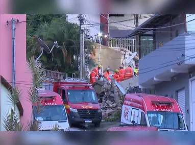 Imagem ilustrativa da imagem Desabamento em prédio que abrigava lar para idosos deixa um morto e feridos em BH; há soterrados