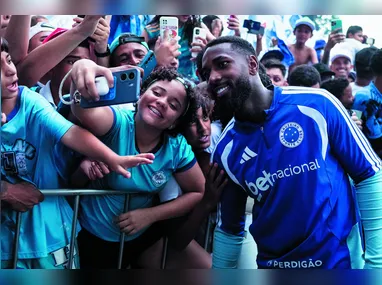 Kaio Jorge comemora o gol que deu o título ao Cruzeiro contra o Atlético-MG no Mineirão