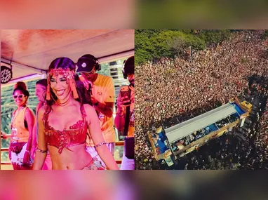 Imagem ilustrativa da imagem Marina Sena arrasta multidão em 1º bloco no carnaval de Belo Horizonte