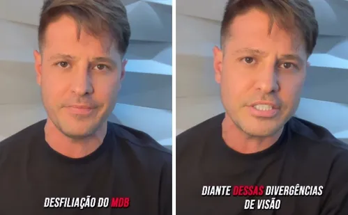 
          Imagem ilustrativa da imagem Dado Dolabella deixa MDB cinco dias após anunciar pré-candidatura a deputado
          