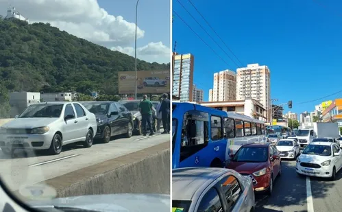 
          Imagem ilustrativa da imagem Dois acidentes e veículos em pane na 3ª Ponte dão nó no trânsito em Vila Velha
          