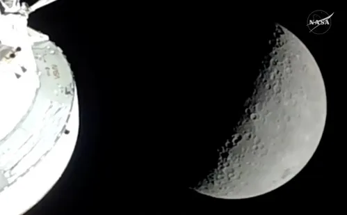 
          Imagem ilustrativa da imagem Entrada da Artemis 2 de volta na atmosfera é um dos momentos mais quentes da missão
          