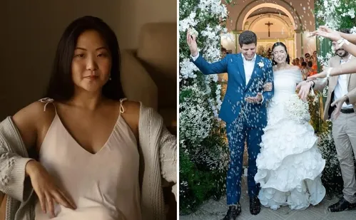 
          Imagem ilustrativa da imagem Estilista capixaba Julia Pak assina vestido de noiva de Tabata Amaral
          