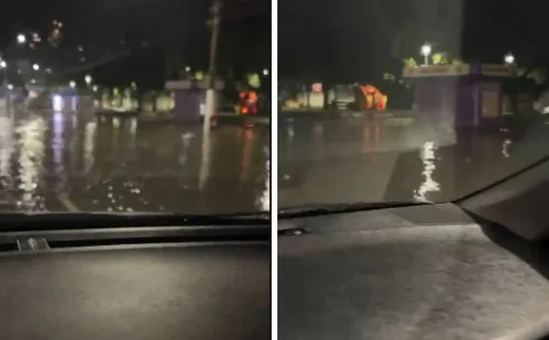 
          Imagem ilustrativa da imagem Fortes chuvas deixam avenidas de Vitória alagadas e bairros sem energia
          