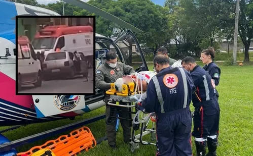 
          Imagem ilustrativa da imagem Homem é socorrido de helicóptero após acidente entre carro e caminhão em Aracruz
          