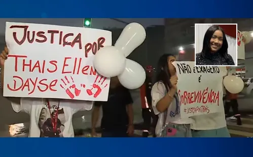 
          Imagem ilustrativa da imagem Manifestantes protestam e pedem prisão de suspeito de assassinar ex-namorada
          