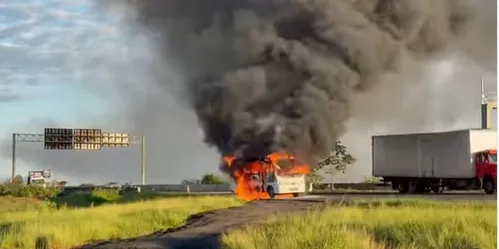 
          Imagem ilustrativa da imagem Micro-ônibus com atletas de karatê pega fogo na Rodovia dos Bandeirantes
          