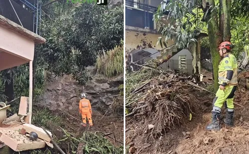 
          Imagem ilustrativa da imagem Mulher é soterrada e sai dos escombros sozinha após deslizamento em MG
          