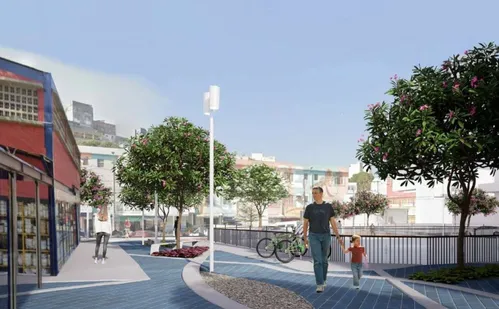 
          Imagem ilustrativa da imagem Novos galpões, praça coberta e passarelas na Vila Rubim
          