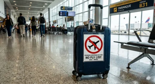 
          Imagem ilustrativa da imagem Passageiro indisciplinado pode ser banido de voos e multado em até R$ 17 mil
          