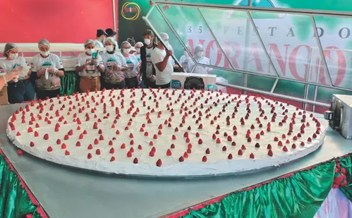 
          Imagem ilustrativa da imagem Polenta, caipirinha e torta gigantes: cidades seguem em busca de novos recordes
          