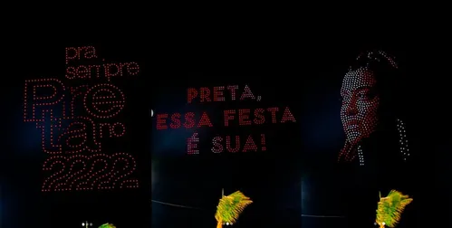 
          Imagem ilustrativa da imagem Preta Gil ganha homenagem com show de drones em carnaval de Salvador; veja vídeo
          