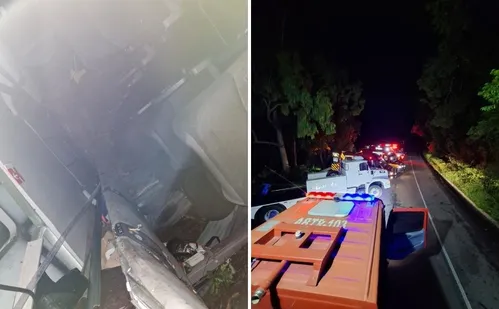 
          Imagem ilustrativa da imagem Três pessoas morrem após ônibus cair de ribanceira em Santa Catarina
          