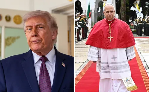 
          Imagem ilustrativa da imagem Trump volta a provocar papa Leão 14 após críticas do pontífice à guerra
          