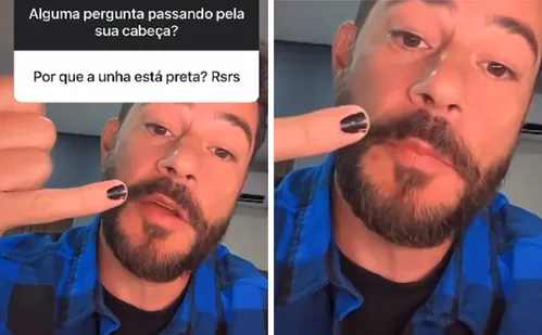 
          Imagem ilustrativa da imagem Unha preta: Evaristo Costa explica motivo emocionante por trás de novo hábito
          