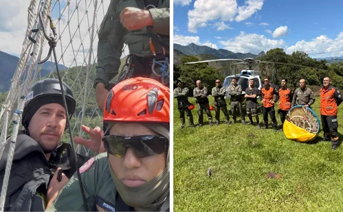 
          Imagem ilustrativa da imagem VÍDEO | Atleta é resgatado após sofrer acidente em voo de wingsuit no Sul do ES
          