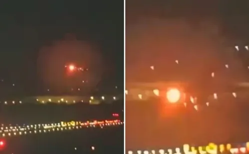 
          Imagem ilustrativa da imagem VÍDEO | Turbina de avião explode após decolagem no aeroporto de Guarulhos
          