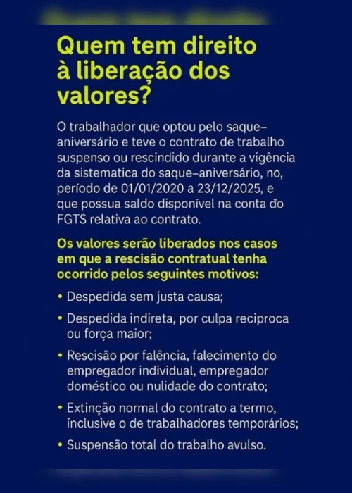 
          Imagem ilustrativa da imagem Governo libera mais R$ 3,9 bi para pagar saque-aniversário do FGTS
          