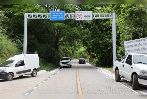 Trecho pavimentado da BR-101